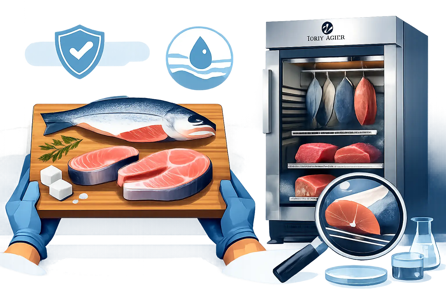 A maturação de peixe é segura?